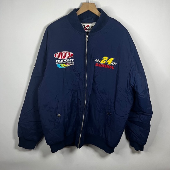Vintage Chase Authentics Jacket‎ XL Jeff Gordon #24 DuPont NASCAR Racing Bomber